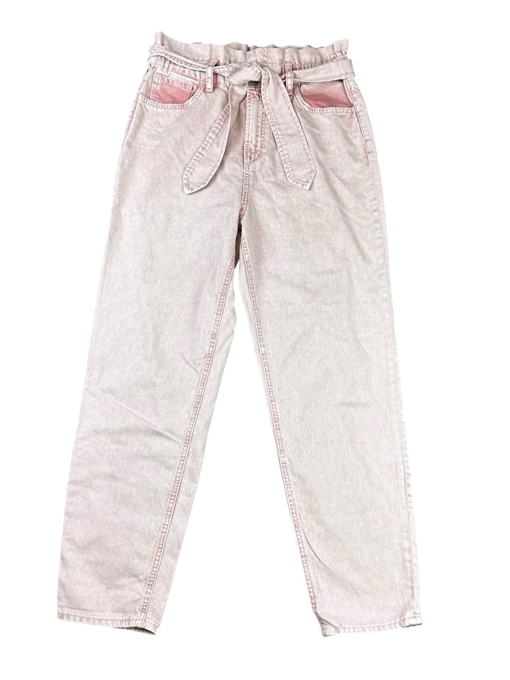 Joes Jeans The Brinkley High Rise Paperbag Jeans - Pink Size 27
